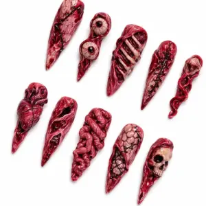 Gore Horror 3D Halloween Press On Nails 3