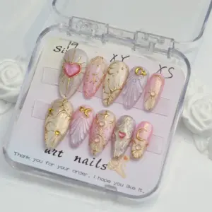 Handmade Gel Press On Nails Custom Fake Nails 2