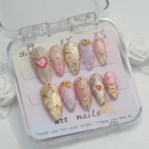 Handmade gel custom press on nails fake nails premium