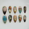 Magical princess handmade gel press on nails fake nails enchanting