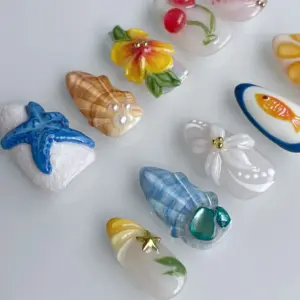 Pastel Ocean Press On Nails 2