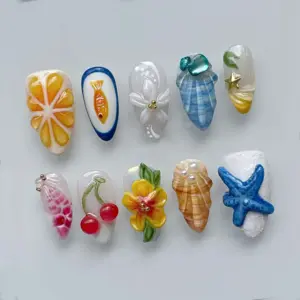 Pastel Ocean Press On Nails 3