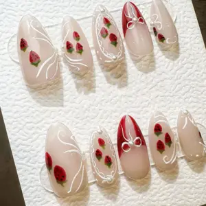 Strawberry Bliss Press On Nails 2