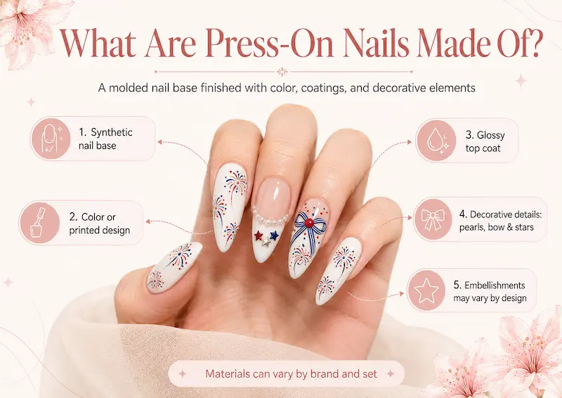 What Are Press-On Nails Made Of?