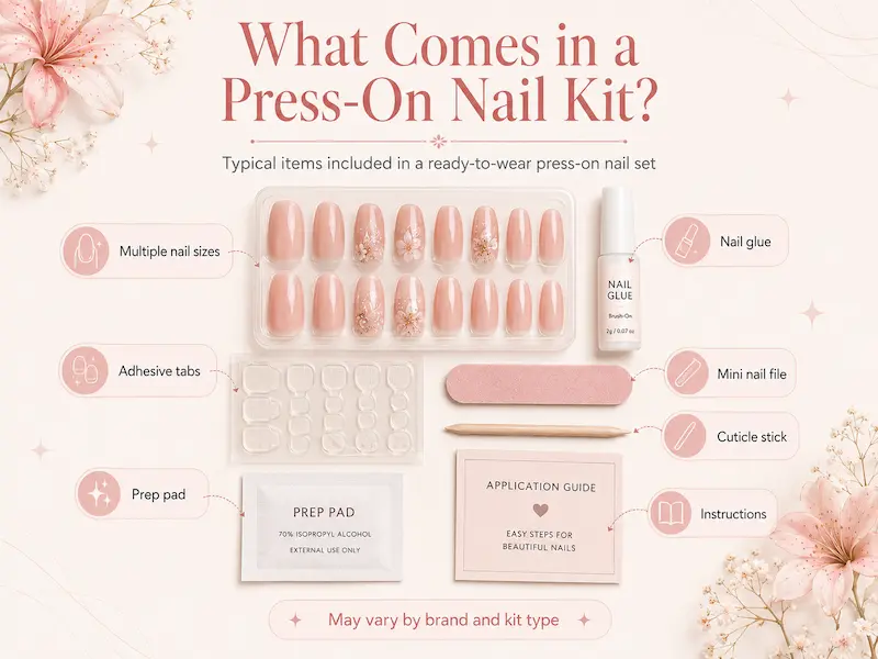 What Comes in a Press-On Nail Kit?