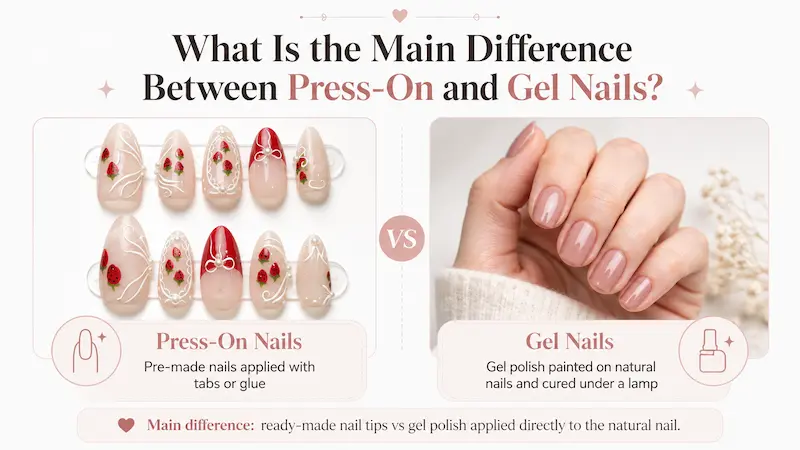Press-On Nails vs Gel Nails: 8 Key Differences and Which Is Better