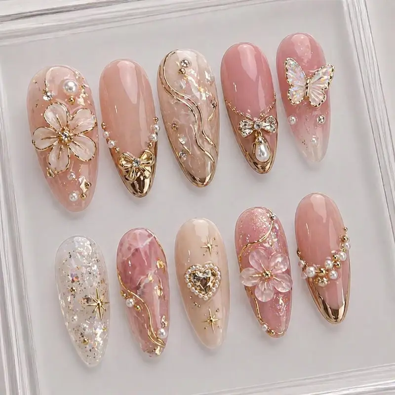 10 Luxury Press-On Nail Styles That Look Expensive