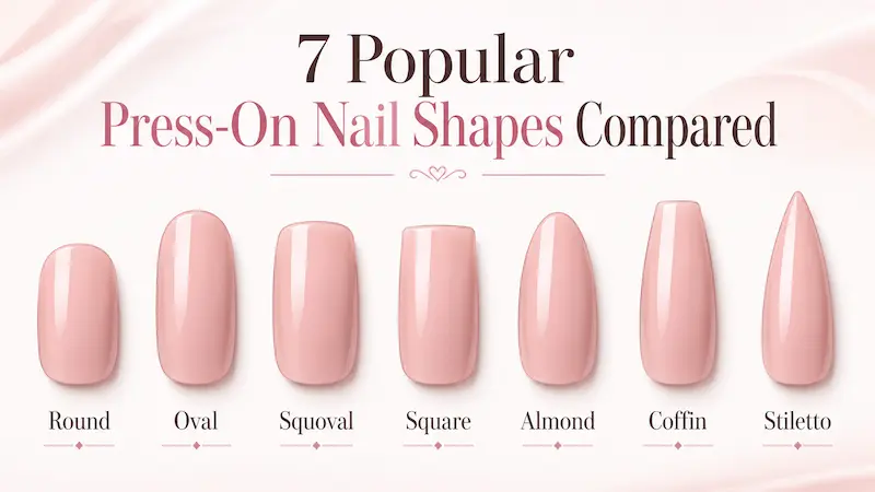 7 Popular Press-On Nail Shapes Compared