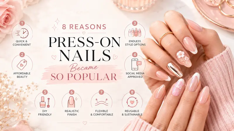 8 Reasons Press-On Nails Became So Popular