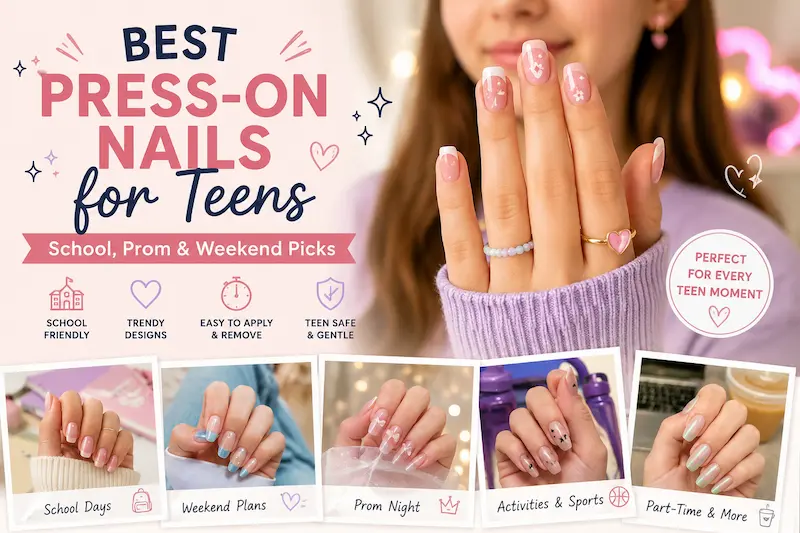 Best Press-On Nails for Teens: Cute, School-Friendly & Easy to Wear