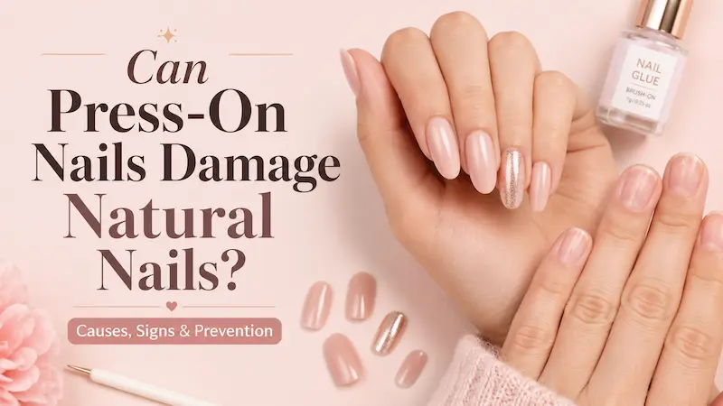 Can Press-On Nails Damage Natural Nails? Causes, Signs & How to Prevent It