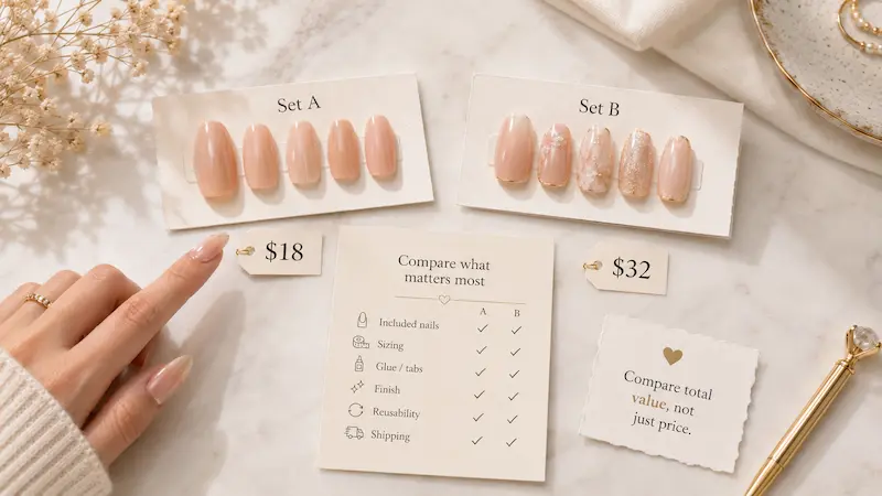 How to Compare Two Sets at Different Prices