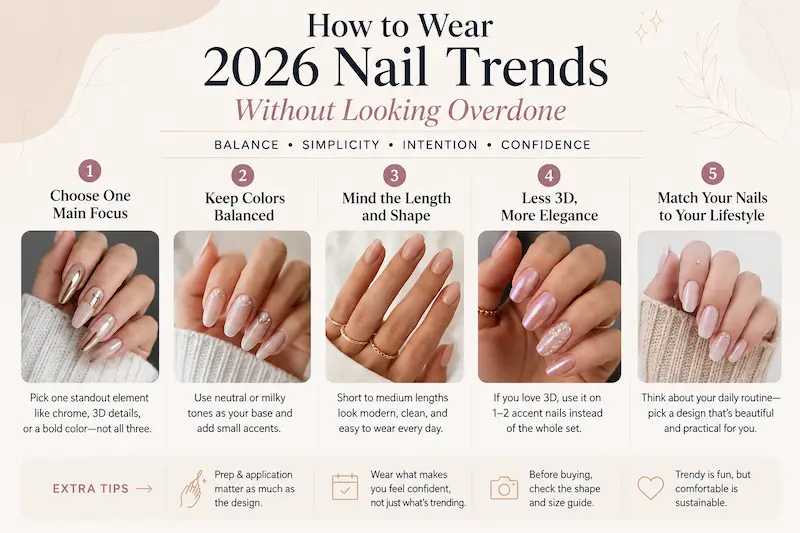 How to Wear 2026 Nail Trends Without Looking Overdone