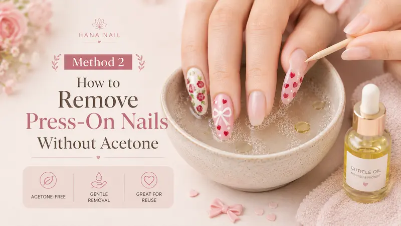 Method 2: How to Remove Press-On Nails Without Acetone