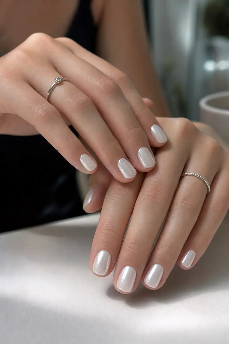 Pearl Chrome Short Press-Ons