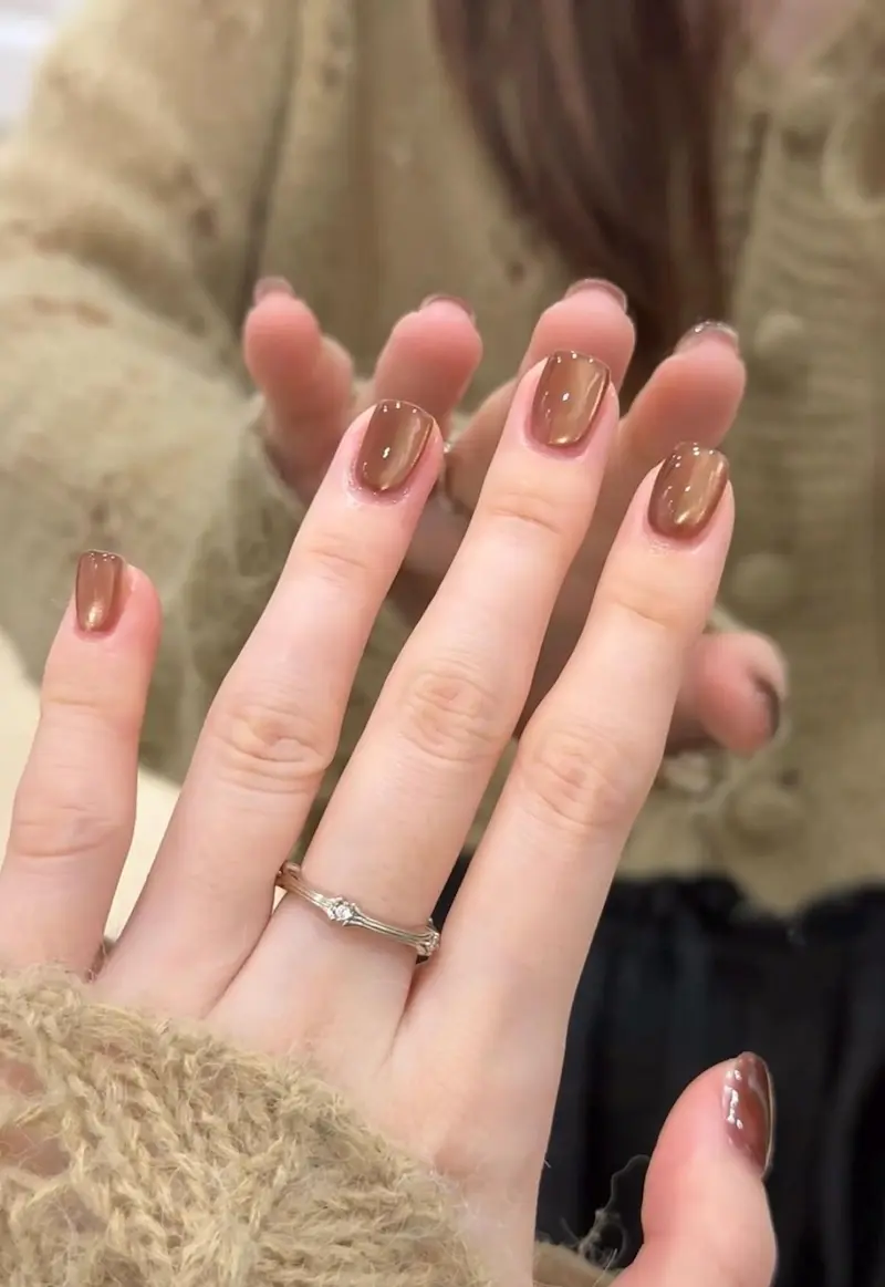 Short Cat-Eye Press-On Nails