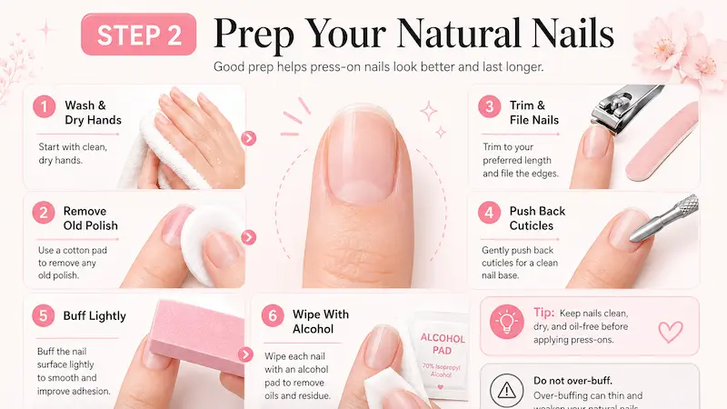 Step 2: Prep Your Natural Nails