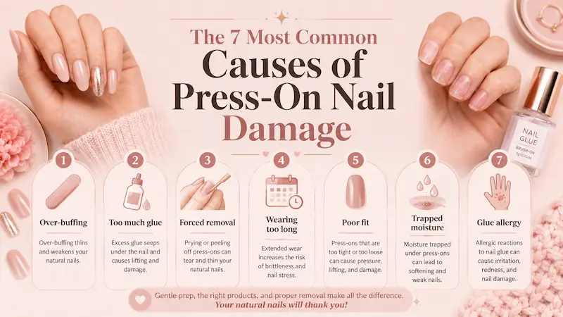 The 7 Most Common Causes of Press-On Nail Damage