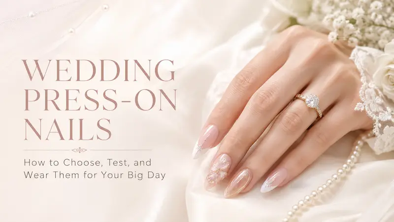 Wedding Press-On Nails: How to Choose, Test and Wear Them for Your Big Day